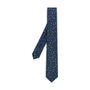 Herbie Blue Geometric Silk Tie, thumbnail 3 of 7