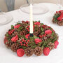 Roseberry Christmas Candle Table Centrepiece, thumbnail 1 of 6
