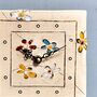 Clock Wall Tile With Bright Flowers, thumbnail 4 of 6