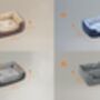 Pet Sofa Bed With Reversible Cushion And Raised Edges, thumbnail 3 of 9