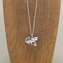 Sterling Silver Cats With Wool Necklace, thumbnail 1 of 3