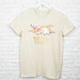 Bride Tribe Pampas Grass Hen Do Organic T Shirt, thumbnail 1 of 3