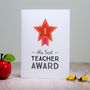 'The Best Teacher Award' Card, thumbnail 3 of 3