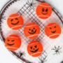 Six Spooky Pumpkin Halloween Tennis Balls, thumbnail 1 of 7
