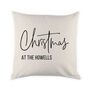 Personalised Christmas At The X Cushion Cover, thumbnail 2 of 5