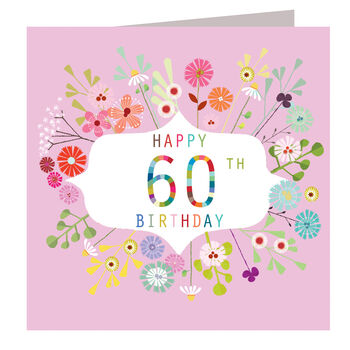Floral 60th Birthday Card, 2 of 5