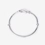 Ouroboros Snake Silver Bracelet, thumbnail 4 of 5