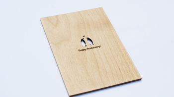 Penguin Anniversary Card By Design by Eleven | notonthehighstreet.com