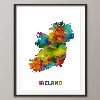 Ireland Map Watercolour Print, 2 of 6