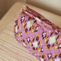 Large Abstract Pattern Quilted Cotton Cosmetic Wash Bag, thumbnail 4 of 4