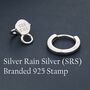 Sterling Silver White Opal Planet And Star Huggie Hoop Earrings, thumbnail 11 of 11