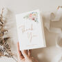 Wedding Thank You Cards Peach Pastel Floral, thumbnail 2 of 6