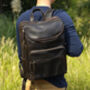 Top Zip Open Leather Backpack, thumbnail 7 of 10