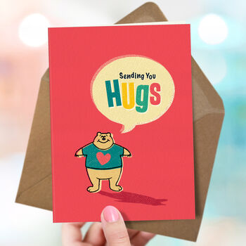 Sending ‘Bear Hugs’ Friendship And Support Card, 2 of 4