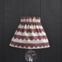 Dolly Raspberry Scallop Scrunchie Lampshade, thumbnail 2 of 4