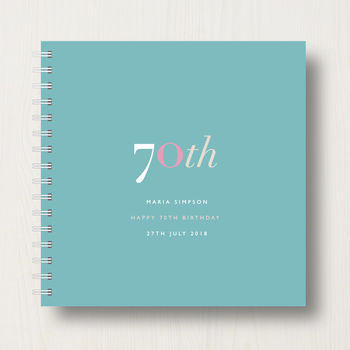 Personalised 70th Birthday Memory Book Or Album, 11 of 12
