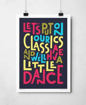 Let's Put On Our Classics Print, 5 of 8