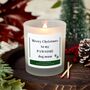 Merry Christmas Scented Soy Wax Candle For Dog Mum, Dog Lover Gift, thumbnail 1 of 8