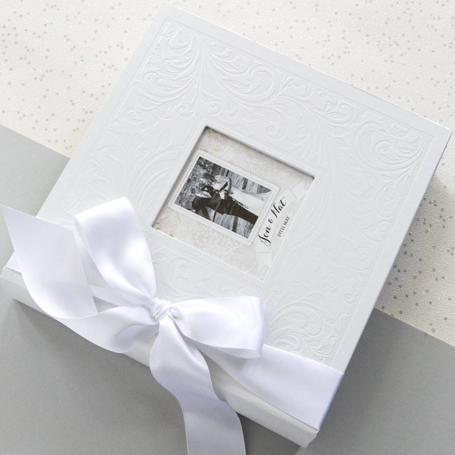 Personalised Embossed Traditional Wedding Photo Album By Natalie Ryan