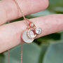 Mother Of Pearl And Crystal Initial Necklace, thumbnail 6 of 10