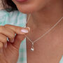 Sterling Silver Teacup Charm Necklace, thumbnail 1 of 6