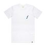 Hoy Downtown Pocket T Shirt White / Cobalt, thumbnail 1 of 8