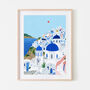 Santorini, Greece Travel Art Print, thumbnail 4 of 7