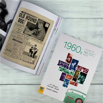 60's Music Decade Personalised Gift Music Lover Book, 8 of 10