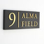 Personalised House Sign With Dividing Line, thumbnail 2 of 10
