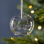 Personalised Christmas Train Glass Dome Bauble, thumbnail 2 of 3