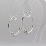 Dachshund Sausage Dog Sterling Silver Hoops, thumbnail 4 of 4