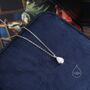 Sterling Silver One Carat Moissanite Solitaire Pear Cut Pendant Necklace, thumbnail 4 of 11