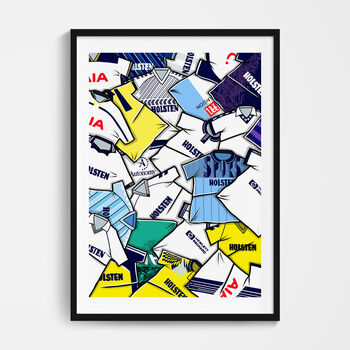 Tottenham Hotspur Football Shirt Mash Up Print, 2 of 3