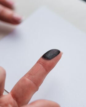 Silver Circle Fold Fingerprint Bracelet, 4 of 6