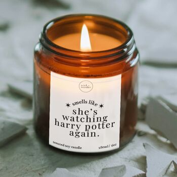 Watching Harry Potter Again Candle Gift, Harry Potter Decor, 5 of 12