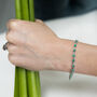 Emerald And Silver Bracelet, thumbnail 3 of 5