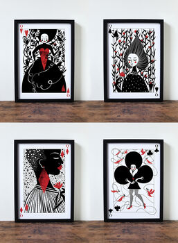 Queen Of Hearts A3 Art Print, 2 of 2
