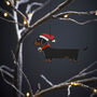 Dachshund / Sausage Dog Christmas Decoration, thumbnail 1 of 4