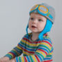 Kids Motorcycle Hat With Goggles, thumbnail 4 of 5