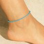 Turquoise Bead Anklet, thumbnail 2 of 5