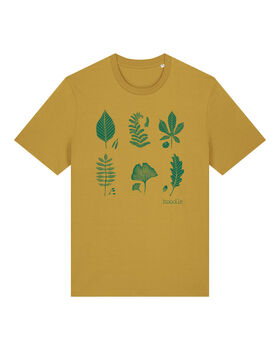 Organic Mens Leafy Tee T Shirt, 3 of 3
