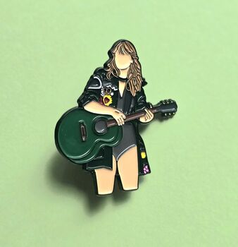 Popstar Taylor Swift Inspired Enamel Pin Badge, 2 of 4