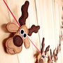 Handmade Felt Santa, Rudolph And Reindeer Bunting, thumbnail 1 of 5