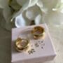 18 K Gold Plated Chunky Star Huggie Hoop Earrings, thumbnail 5 of 8