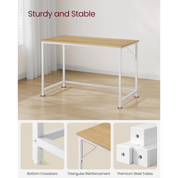 Wide Computer Desk Office Table Workstation, 5 of 9