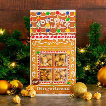 Gingerbread Gourmet Popcorn Gift Box, 3 of 6