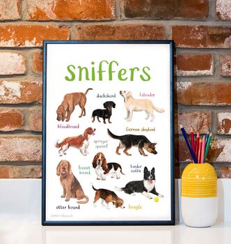 'Sniffers' Dog Art Print, 3 of 3