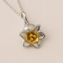 Personalised Sterling Silver May Lily Of The Valley Birth Flower Necklace, thumbnail 3 of 9