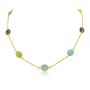 Sotisse Multi Gemstone And Gold Plated Necklace, thumbnail 2 of 4