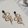 Tourmaline Snake Earrings, thumbnail 6 of 6